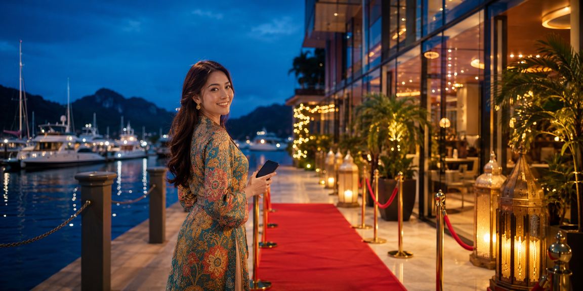Kasino mudah alih corak batik gaya Langkawi — roulette via telefon pintar di 47130